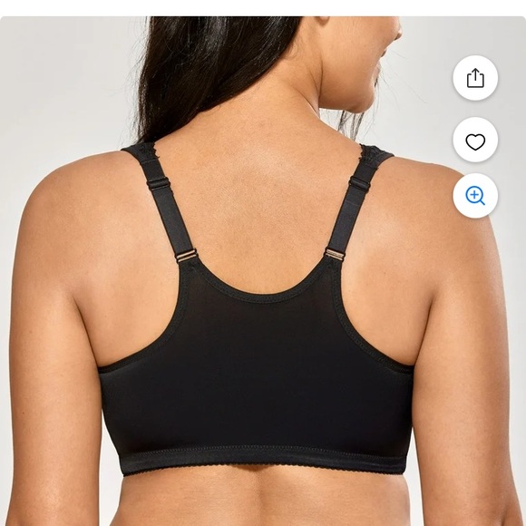 38G front close bra with lace trim - Picture 4 of 6